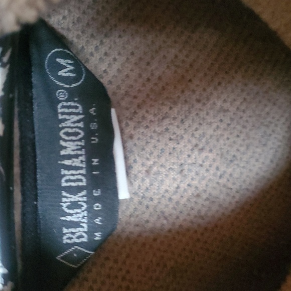 Black Diamond Vintage Fleece Full Zip Sz M Jacket with Nature Print. Made In USA - Picture 6 of 10